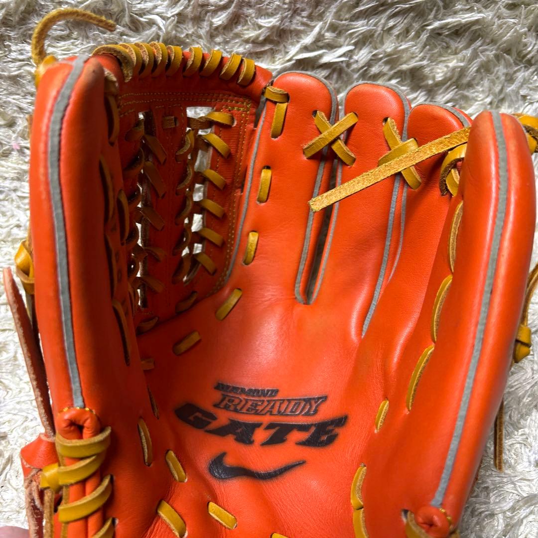 NIKE DIAMOND READY GATE 野球 グローブ 軟式 オレンジ