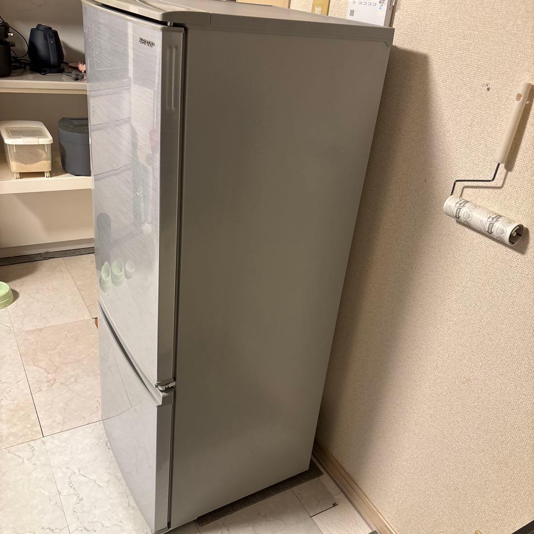 SHARP 2ドア冷蔵庫 167L SJ-D17F-S 2020年製