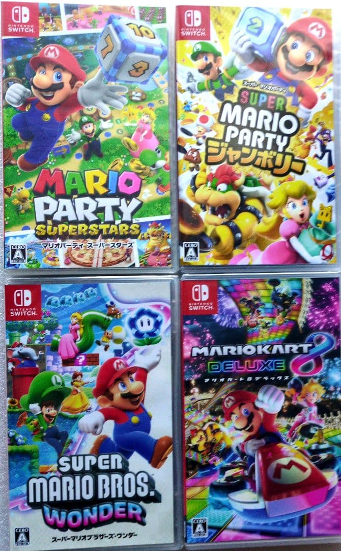 任天堂スイッチ　マリオソフト4本セット