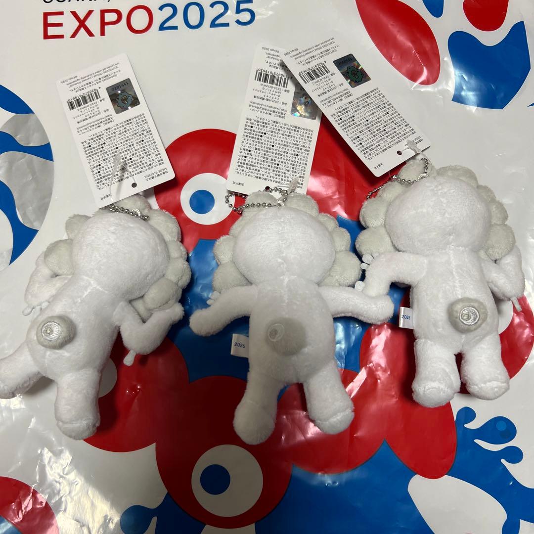 白ミャクミャク ボールチェーンマスコットABC 3点セット