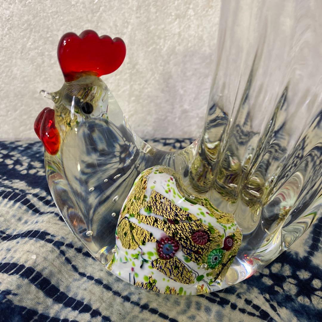 黒木国昭　ガラス　硝子　鶏