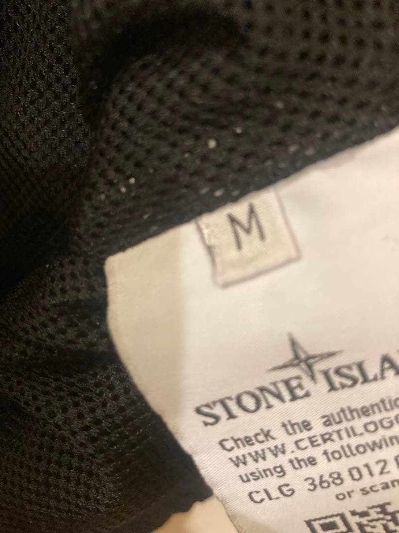 Stone  ナイロンメタル　アノラック パーカー　M 黒