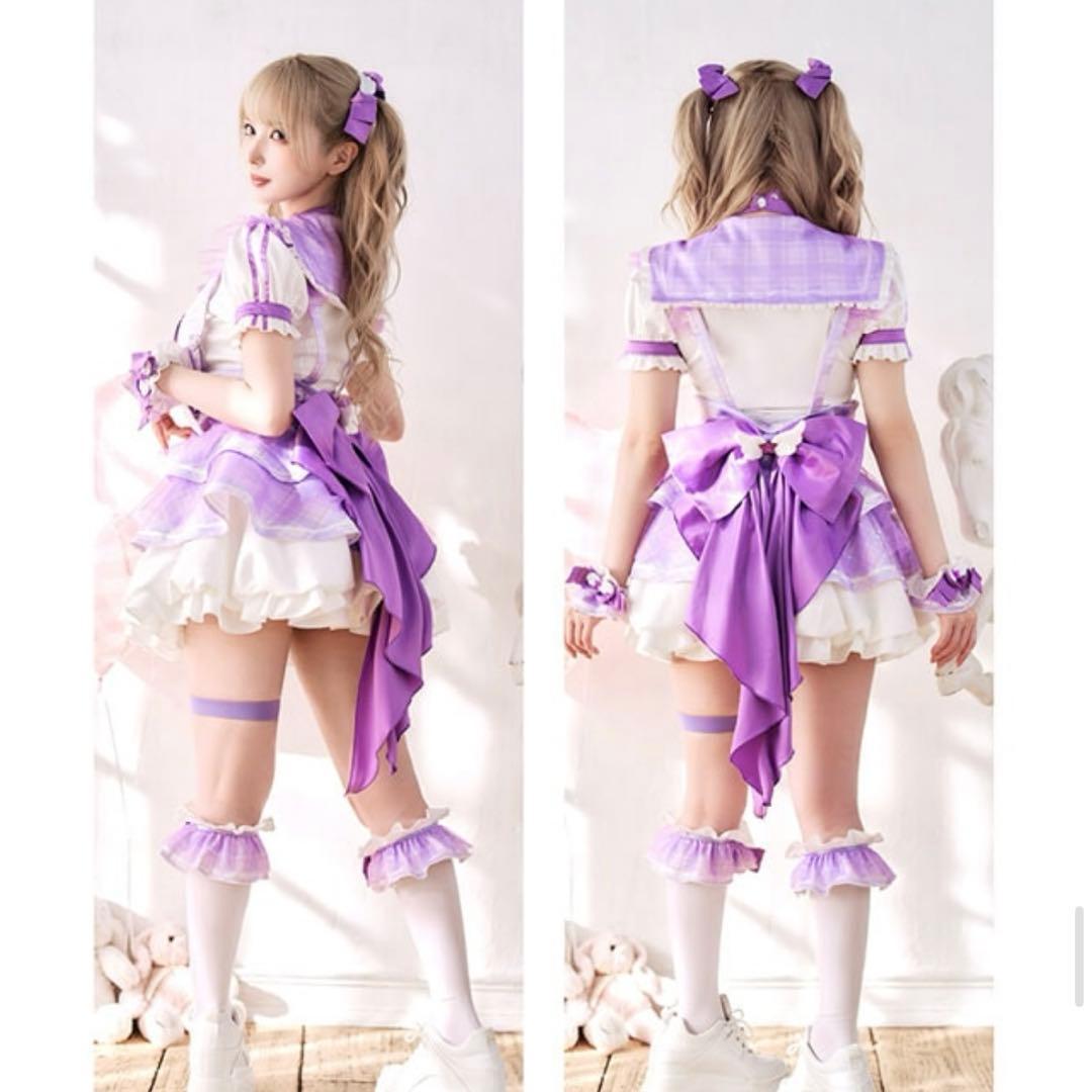 魔法少女ファンシーチェックセーラー パープル マリームーン