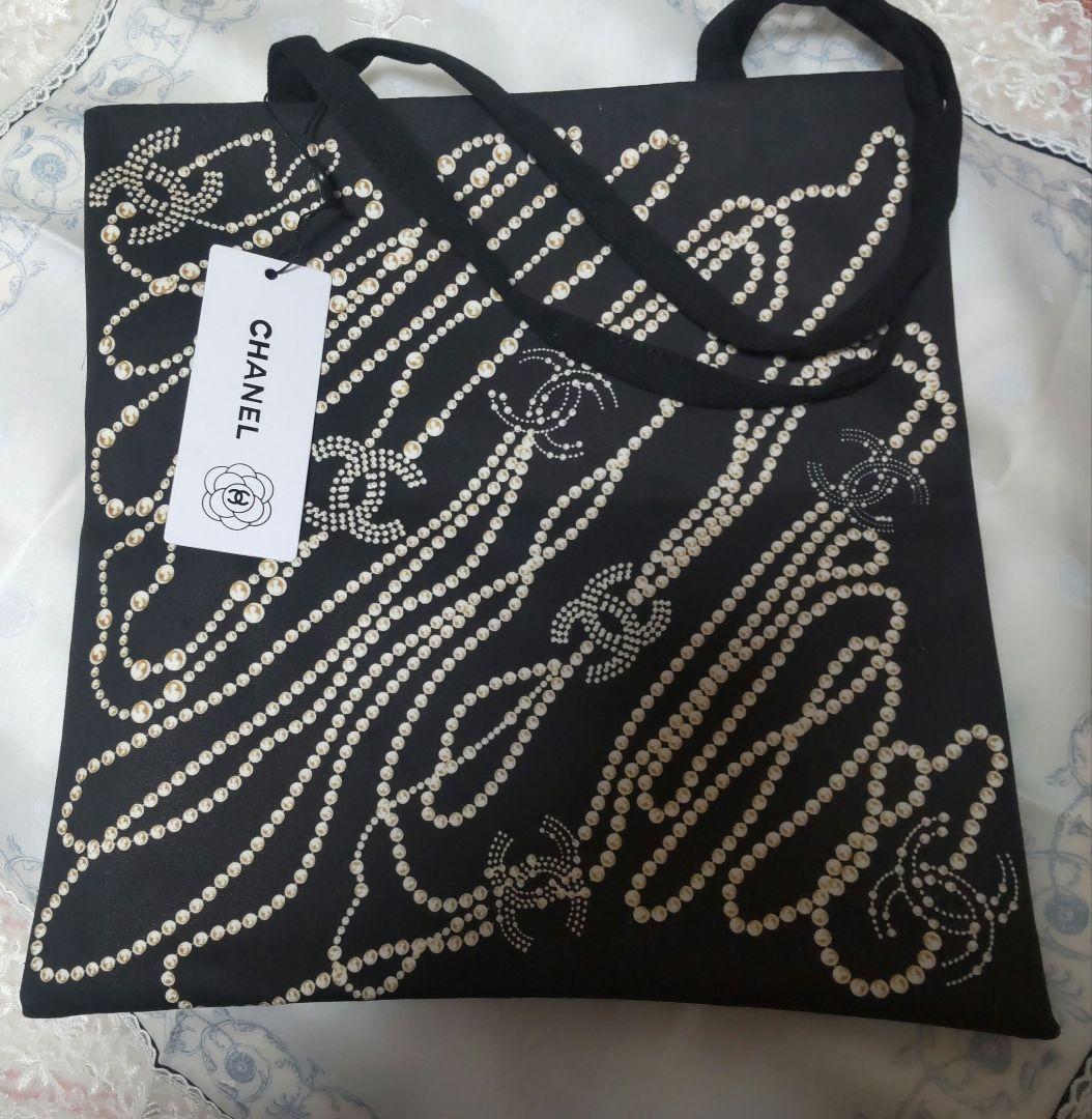 CHANEL パールデザイン　VIPポイントギフト　キャンバストートバッグ