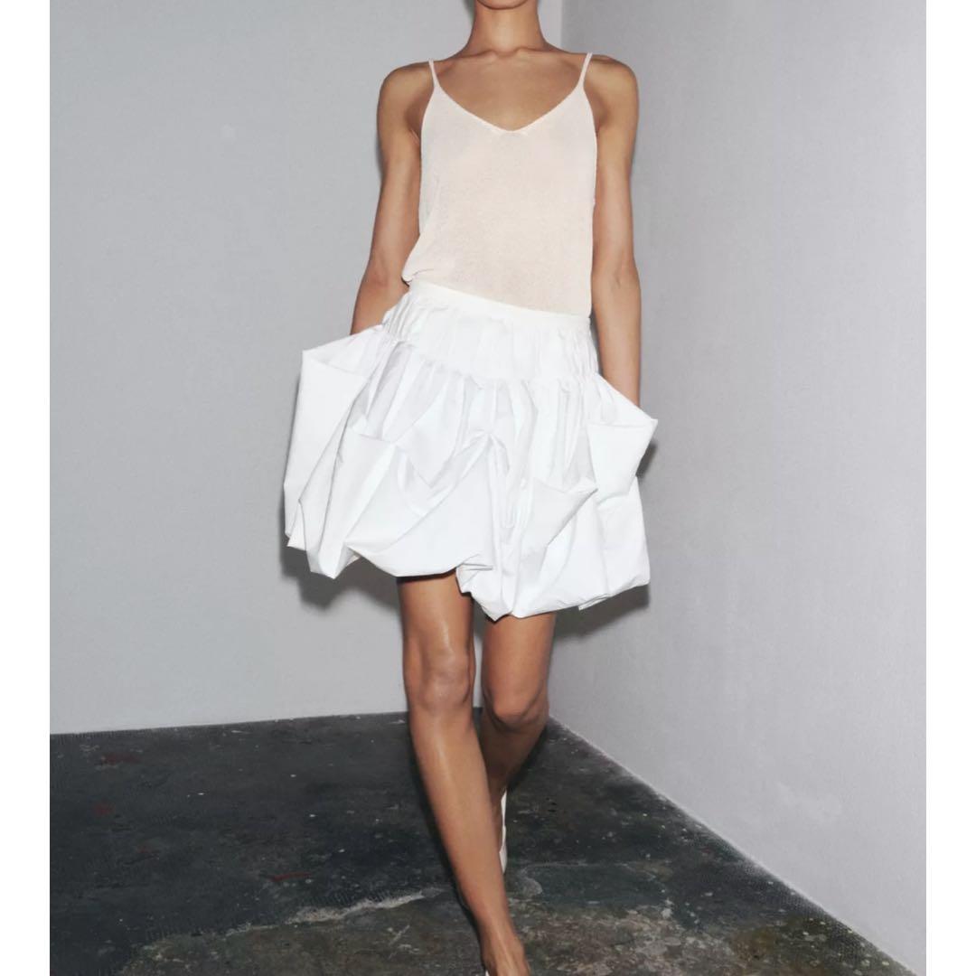 ZARA バルーンショートスカート