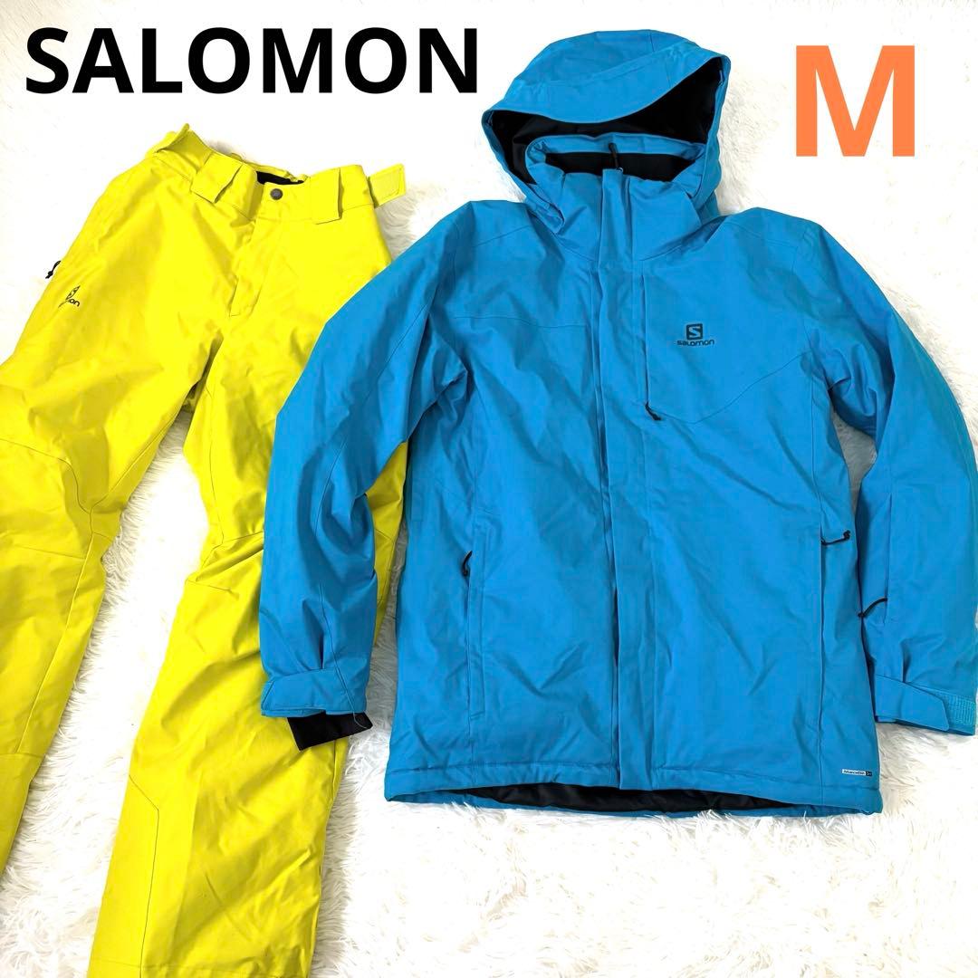 SALOMON☆サロモン　スキーウェア　スノボ　上下セット　Mサイズ　ブルー