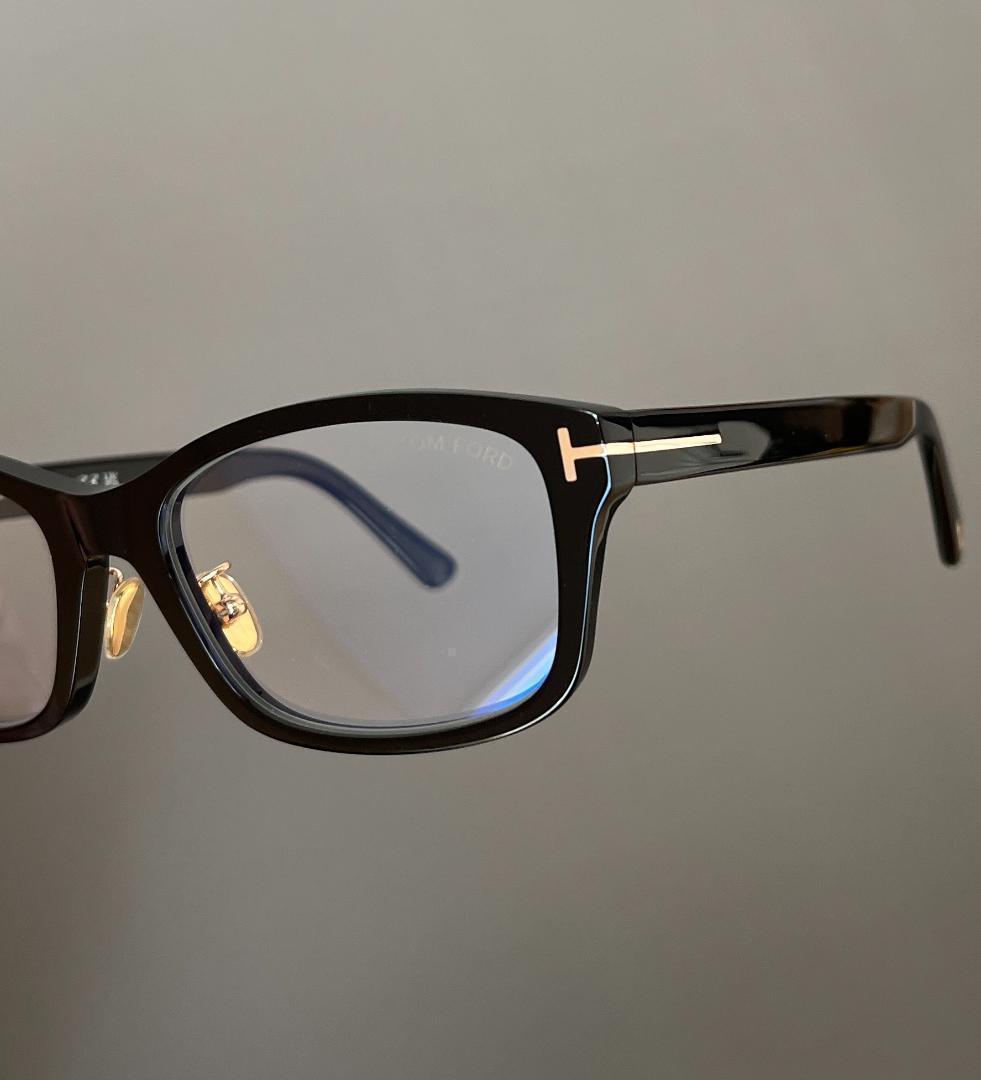 トムフォード メガネ メンズ レディース アジアンフィット ブラック ゴールド