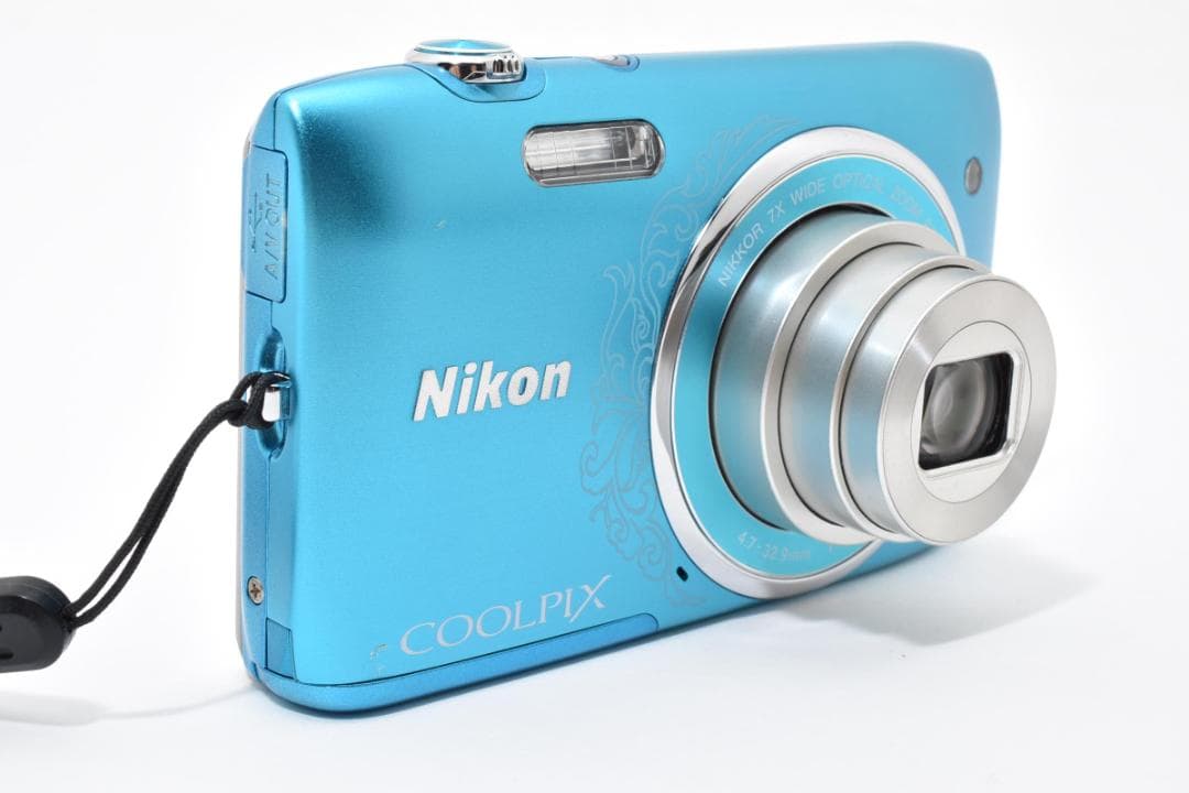 【極美品】Nikon COOLPIX S3500 ブルー デジカメ#1968