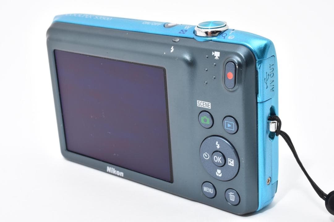 【極美品】Nikon COOLPIX S3500 ブルー デジカメ#1968