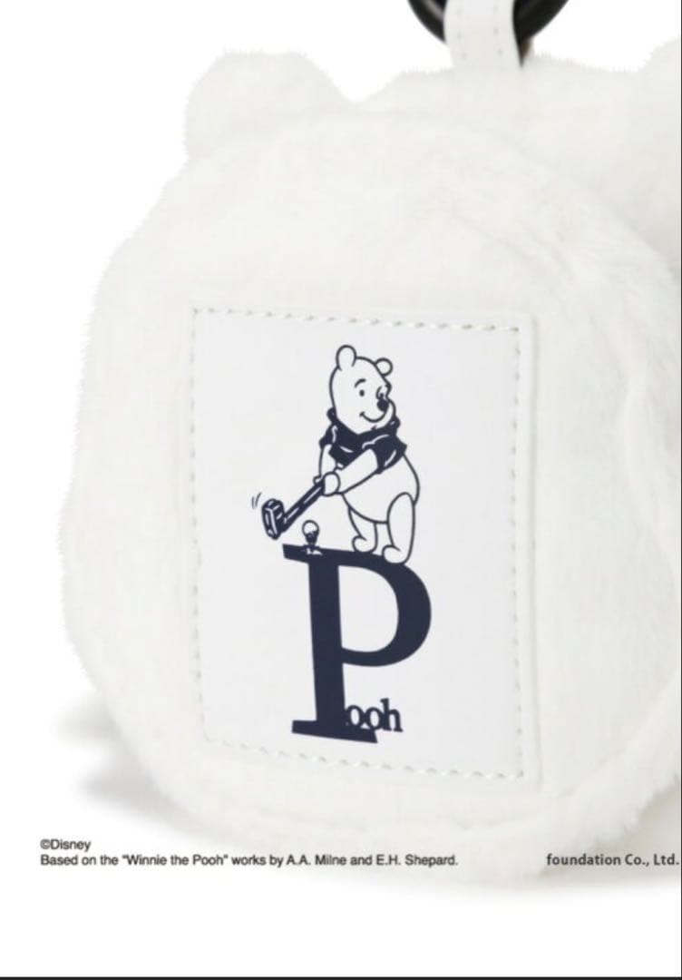 新品 未使用 PEARLY GATES プーさんフェイクファーボールポーチ