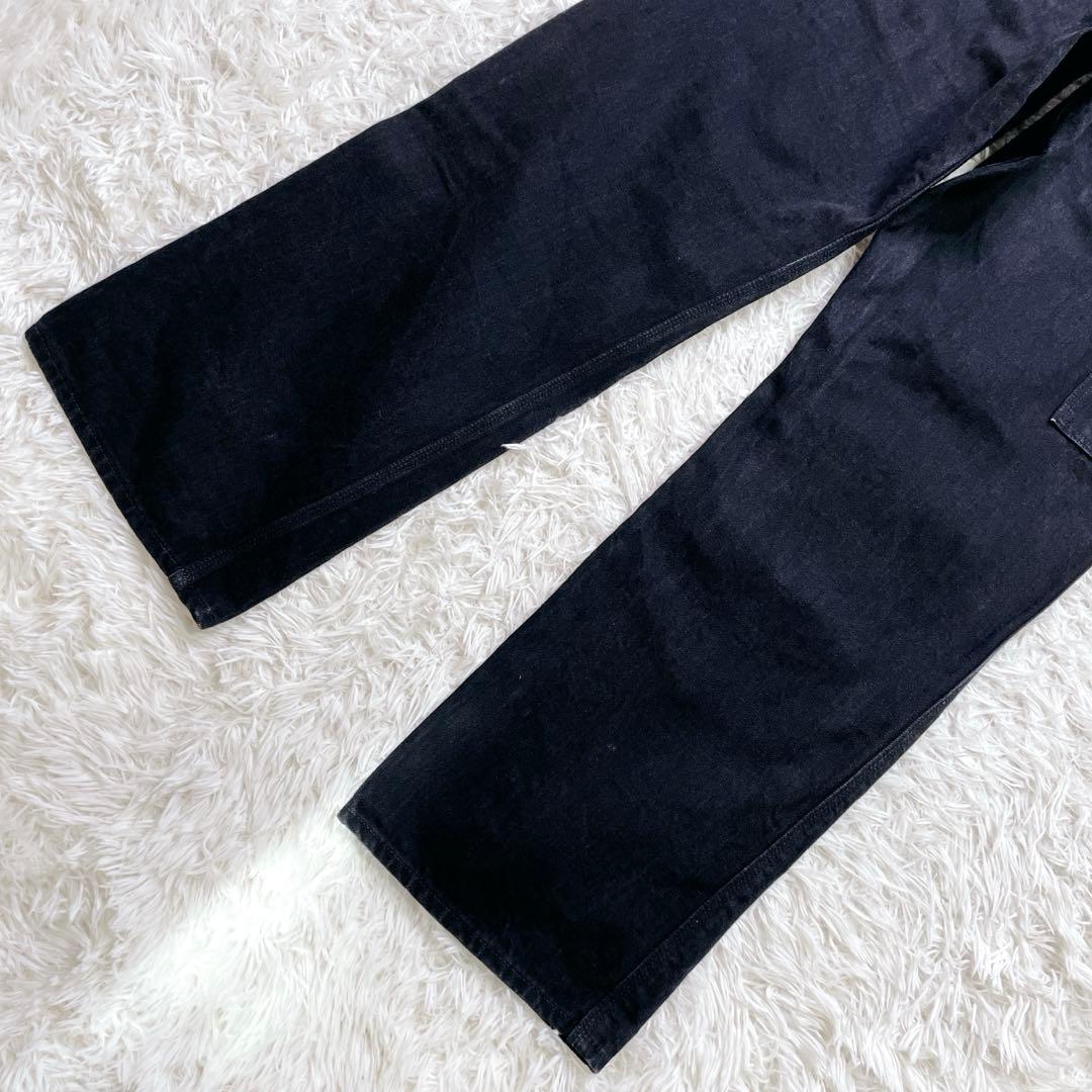 桃太郎ジーンズ ペインターデニム W34 ブラック デニムパンツ ジーンズ