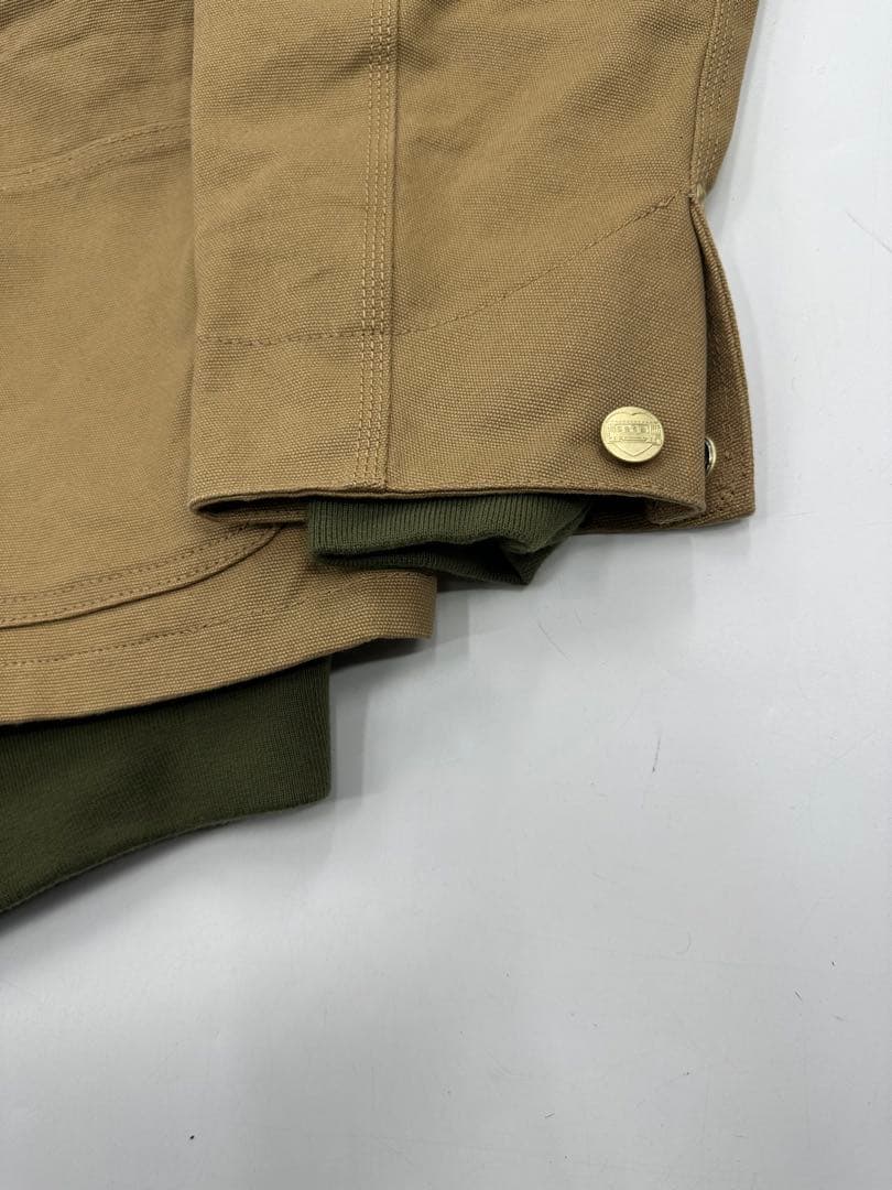 希少/美品/sacai × Carhartt WIP/カバーオール MA-1/L