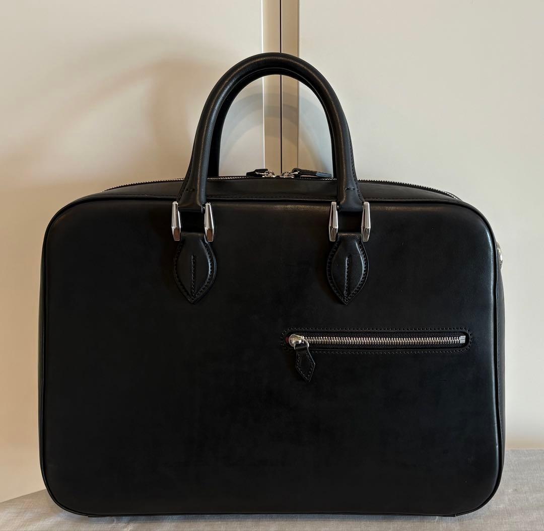 【新品未使用】万双　双鞣和地ブリーフケース　黒