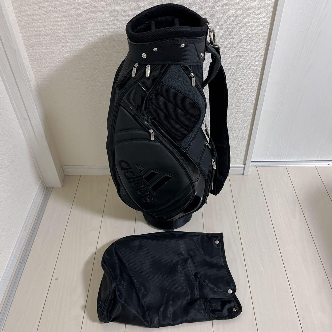 adidas アディダス キャディバッグ ゴルフ ブラック ヘッドカバー付き