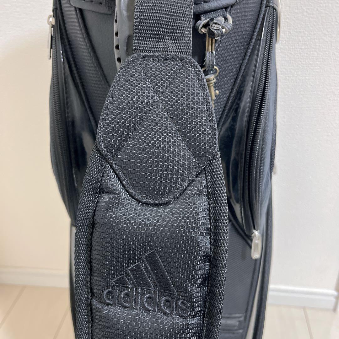 adidas アディダス キャディバッグ ゴルフ ブラック ヘッドカバー付き