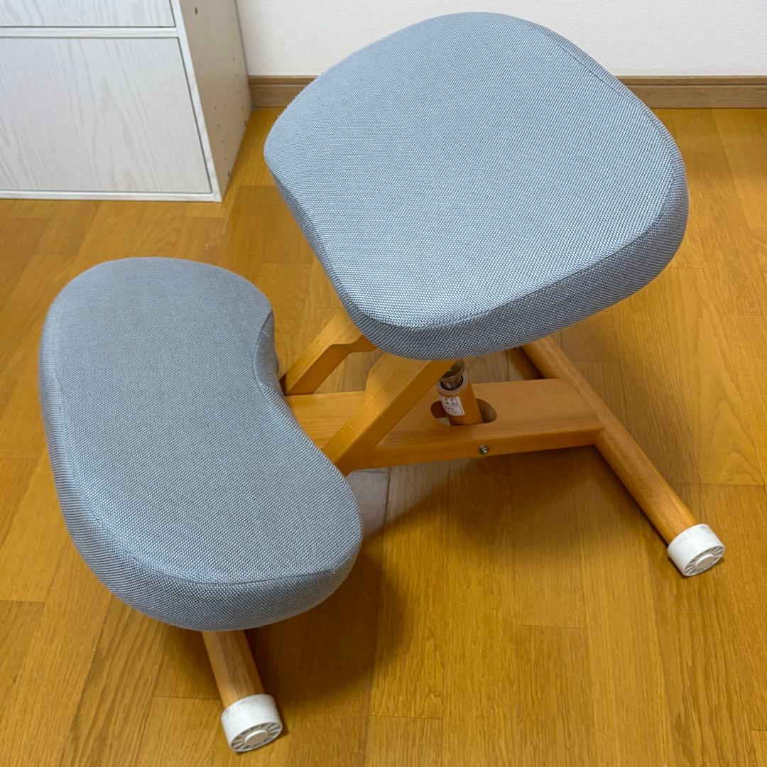 宮武製作所 姿勢矯正 プロポーションチェア 洗えるカバー付き グレー