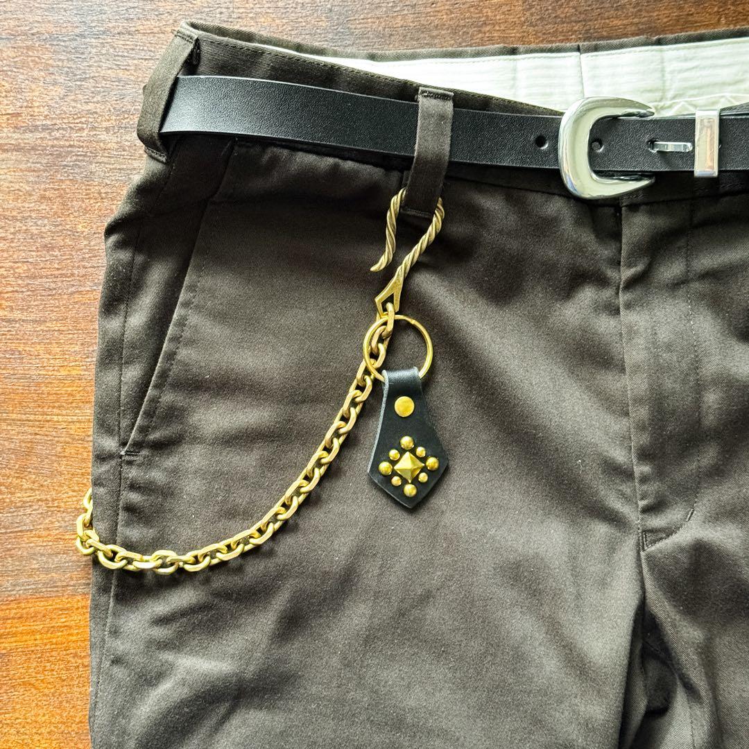 ウォレットチェーン ブラス45cmツイストフック