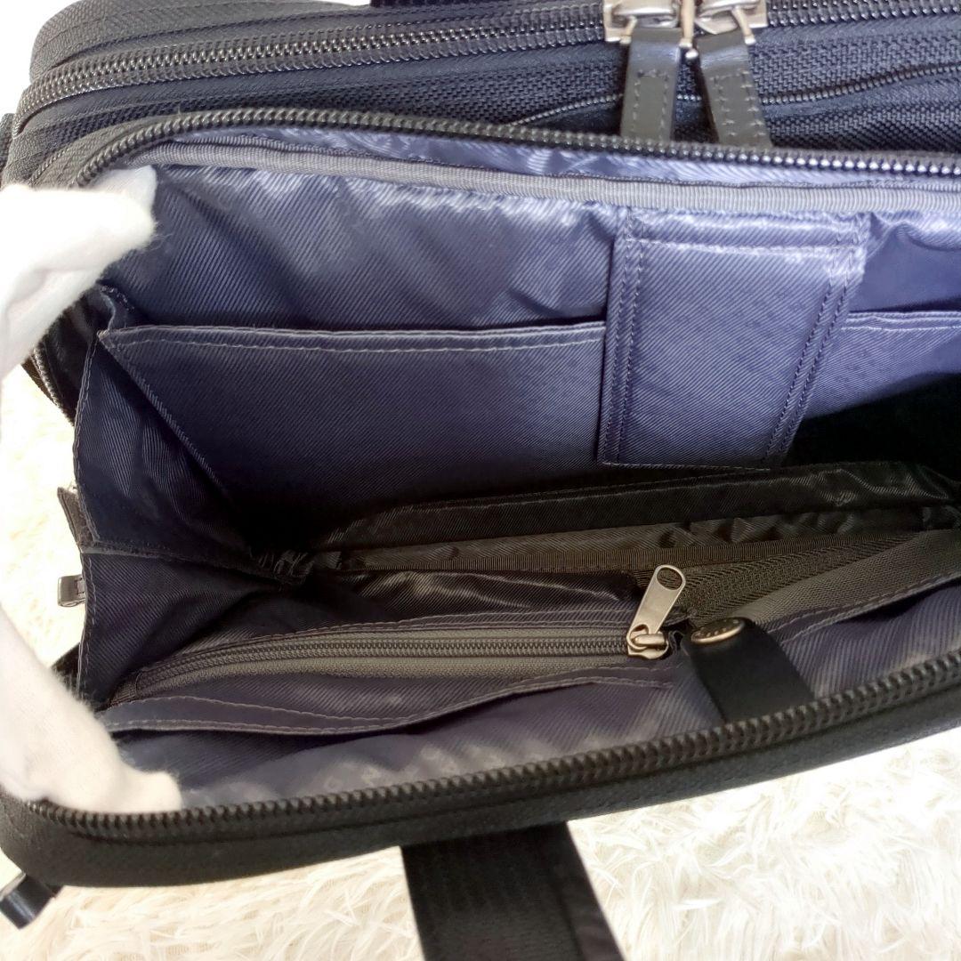 未使用級✨️エースジーン　ビジネスバッグ　ショルダー　3way　ブラック　拡張