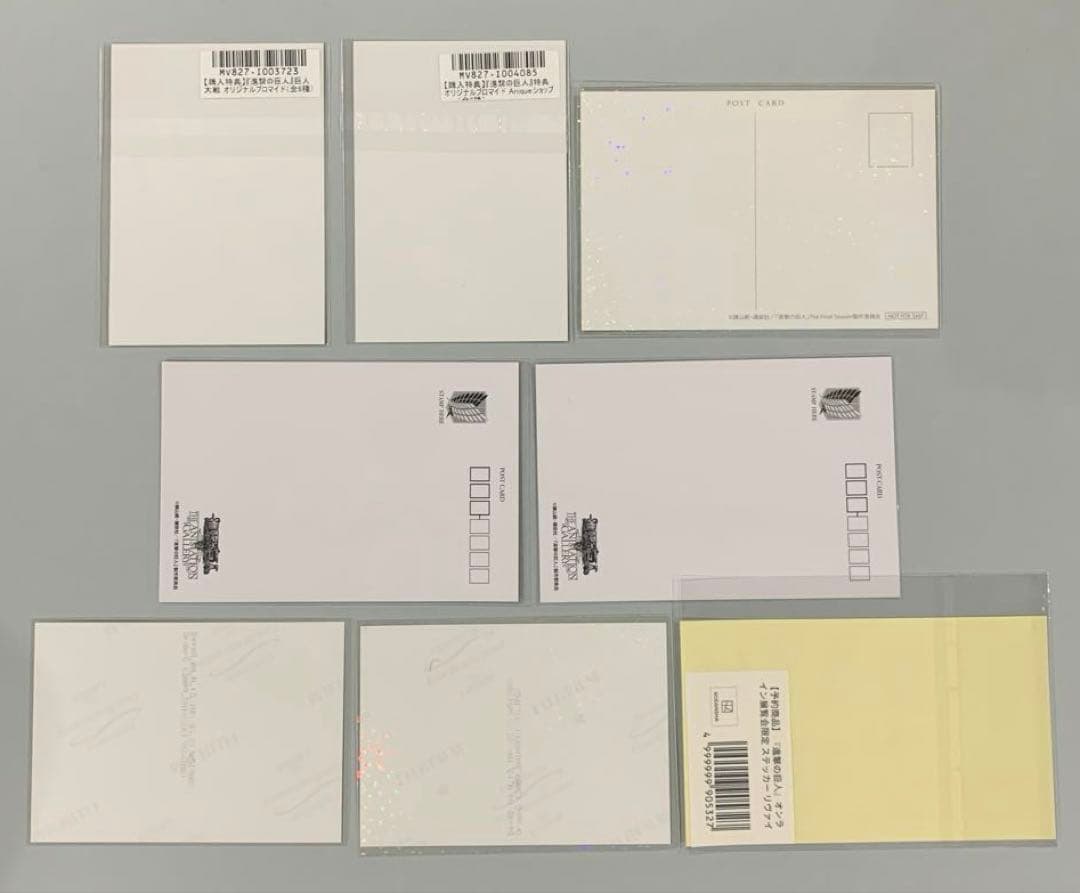 ☆進撃の巨人　リヴァイ ポストカード　ブロマイド　ステッカー　他　原画