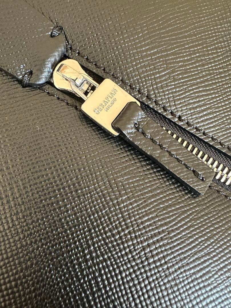 SERAPIAN スリムブリーフケース ブラック