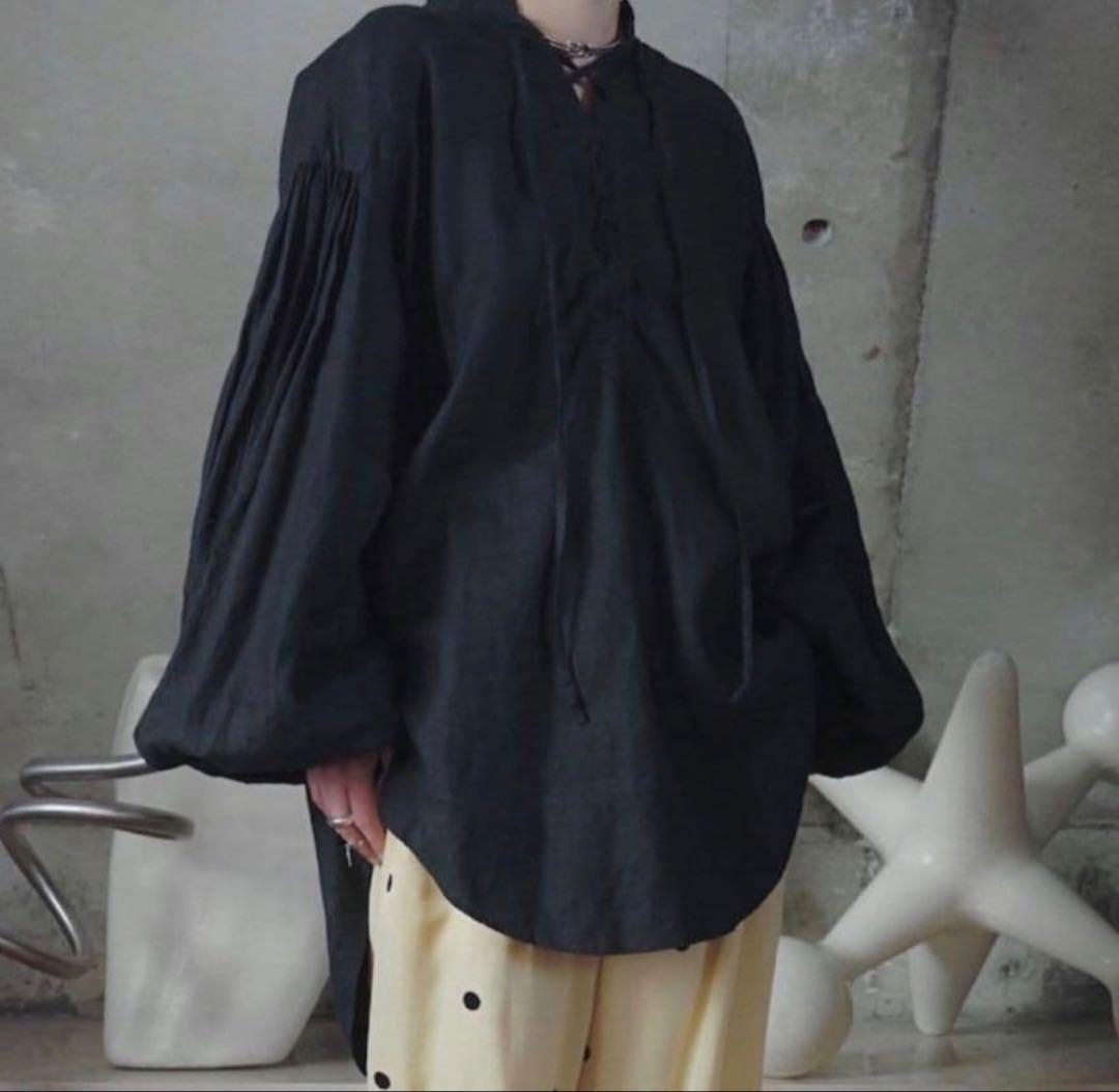 【完売品】dept majotaeリネン チュニック ブラック