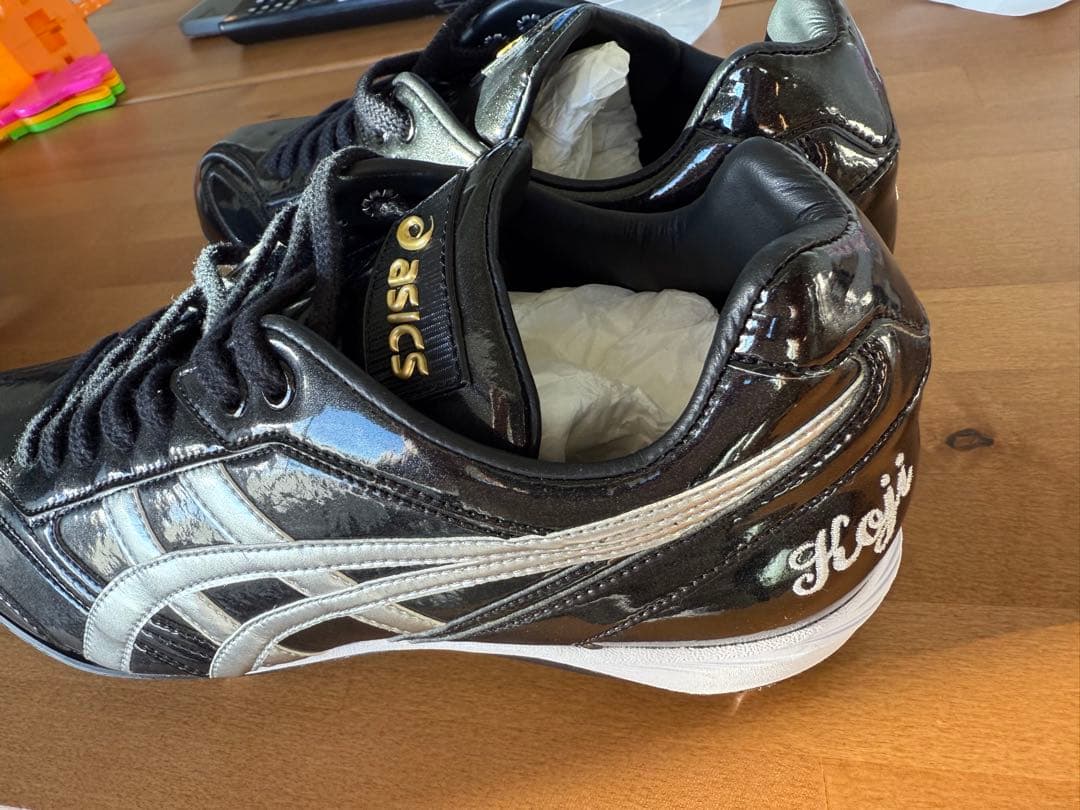 ASICS 野球用スパイク 黒/近本光司ロゴ入り　新品