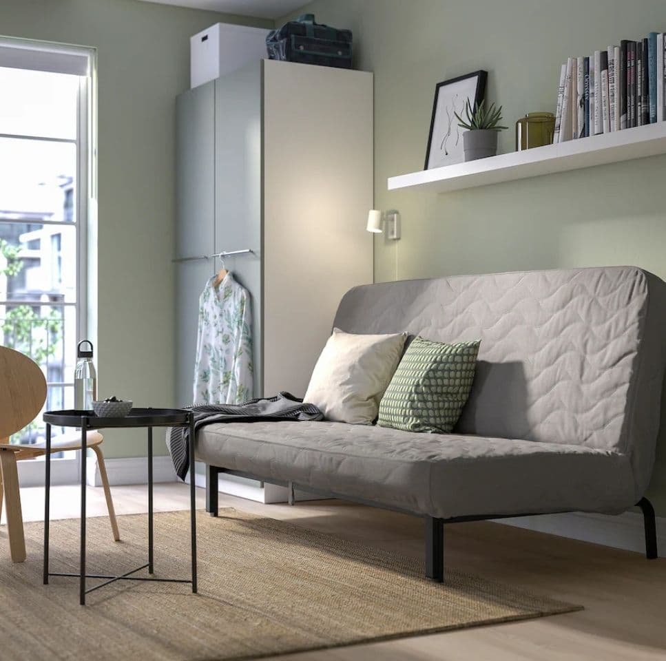 美品 IKEA NYHAMN ソファベッド 140x200cm 洗えるカバー付