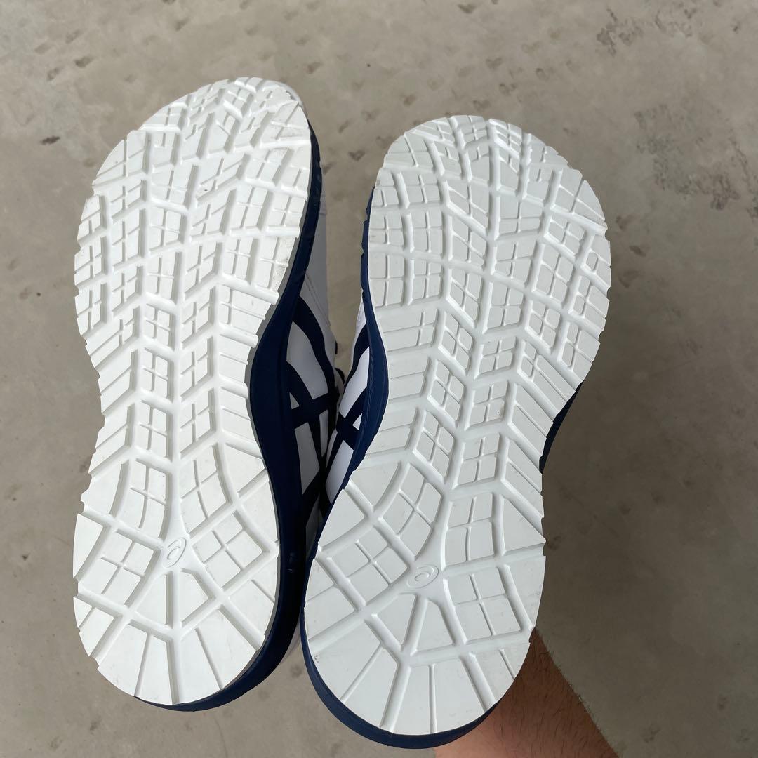 桃*郎様 ASICS 安全靴 ホワイト/ネイビー