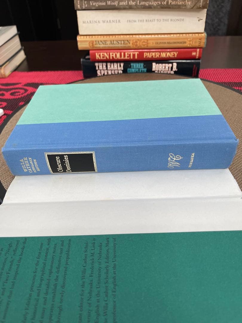 洋書 Willa Cather Obscure Destinies