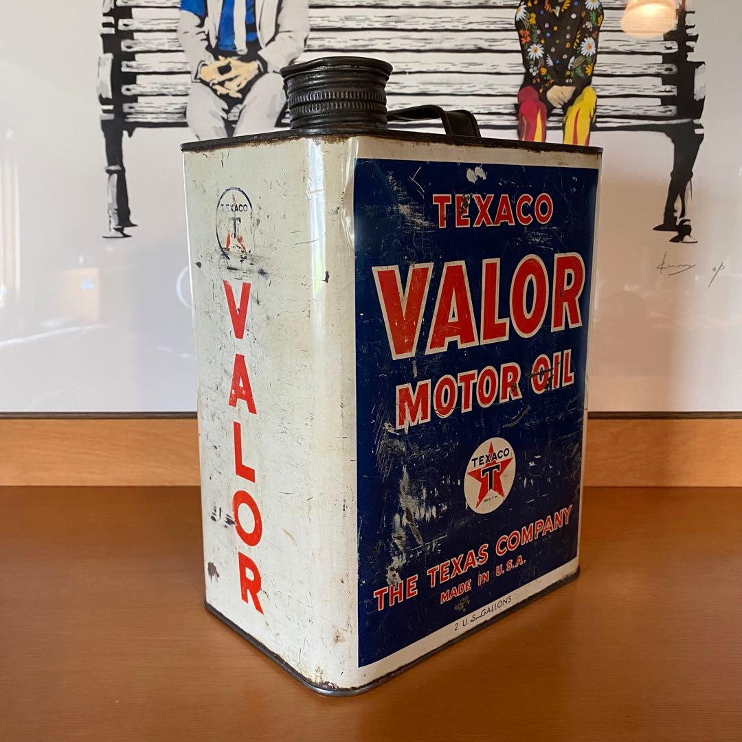 激レア　Texaco Valor Motor Oil 2ガロン缶
