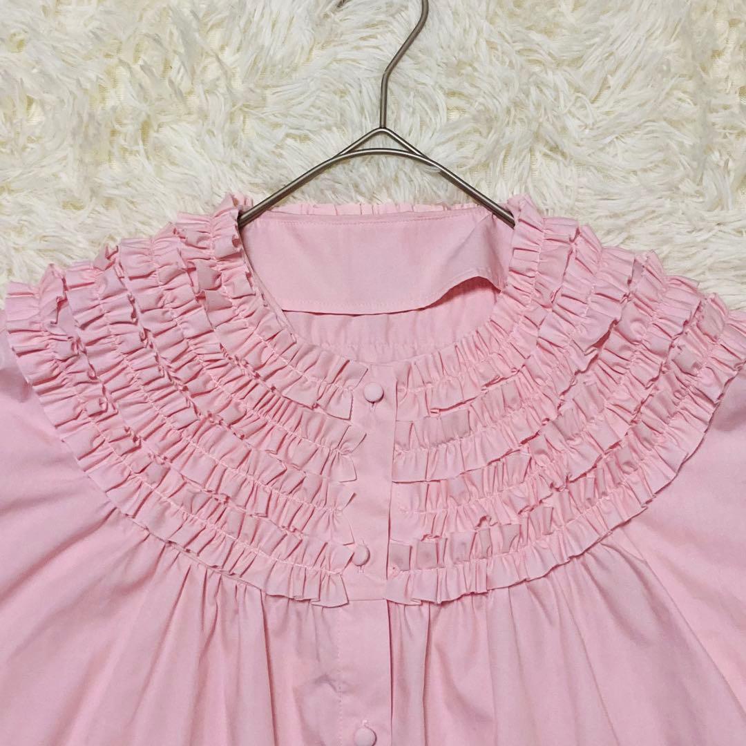 【大人気】ロージーモンスター　ミニフリルブラウス　ピンク新品タグ付き