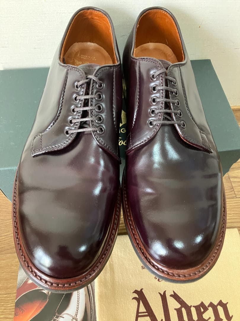 ALDENオールデンD8411C バーガンディー コードバン 9.5E
