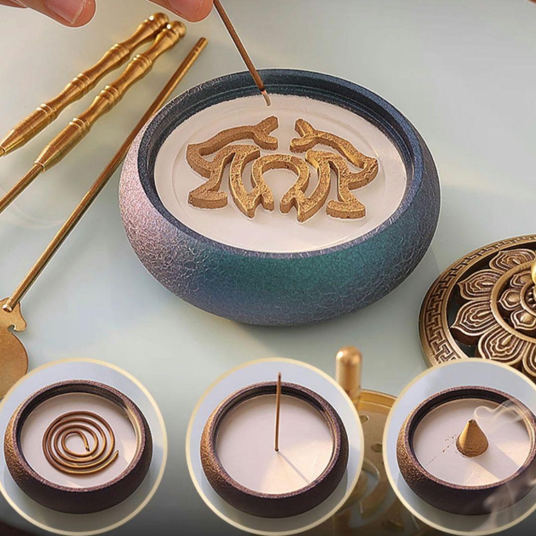 変色星空デザイン 香炉