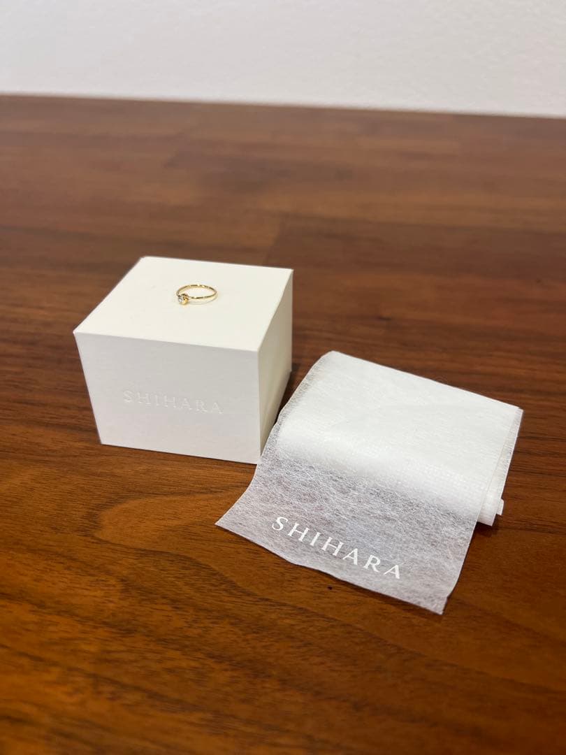 【りょうちゅ】SHIHARA ダイヤモンド シングルピアス イエローゴール