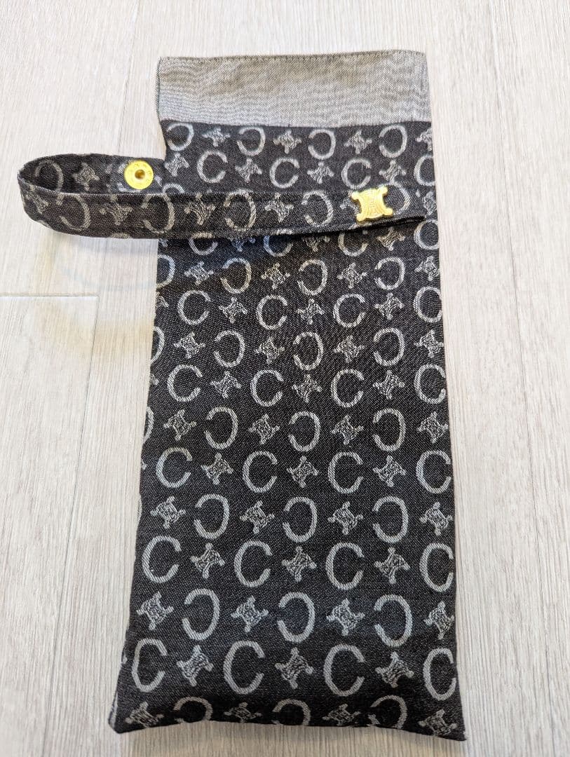 美品◇セリーヌ☆マダカム折り畳み傘　トリオンフ　晴雨兼用