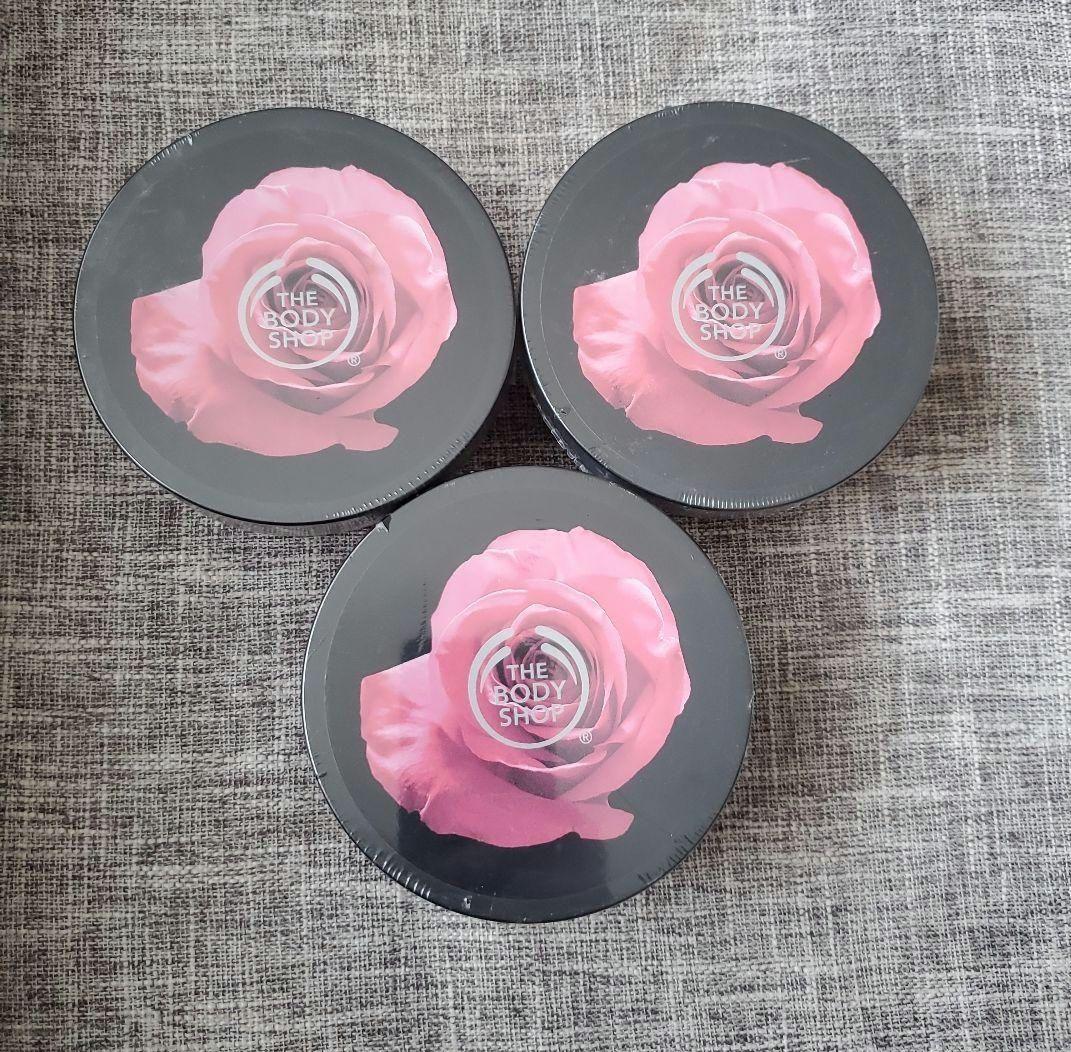 【3個セット】ザ・ボディショップ ボディバターブリティッシュローズ200ml