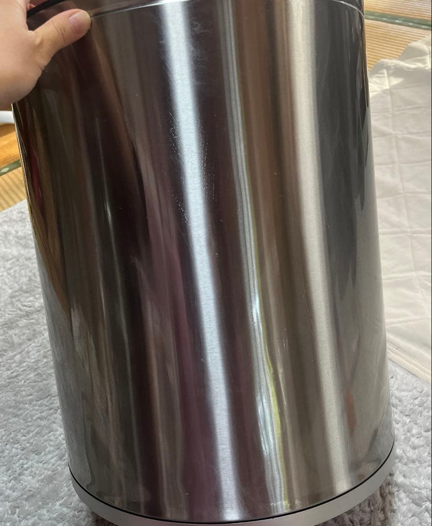 zita ジータ　ゴミ箱　自動開閉シルバー円形ごみ箱