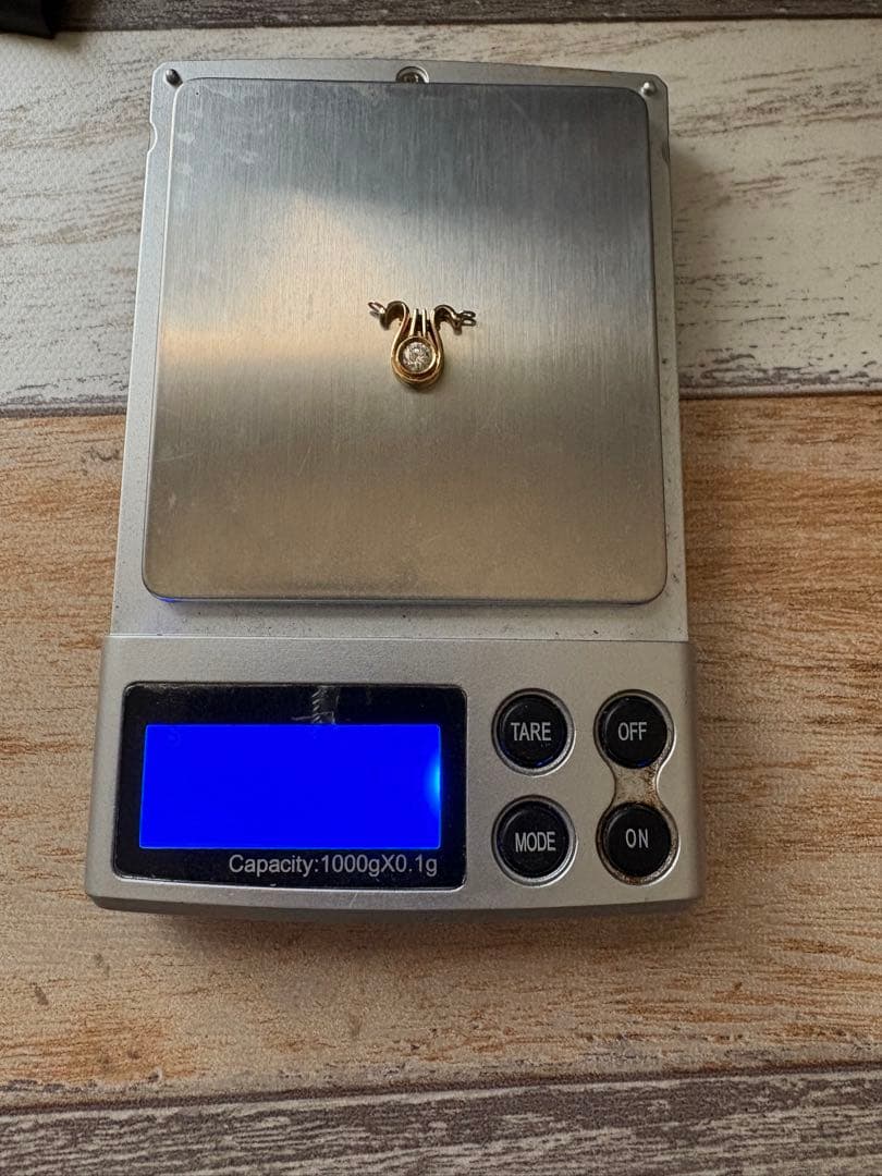 K18 ゴールド1.7gホルンだったかな？ピンスライドチェーン向け。