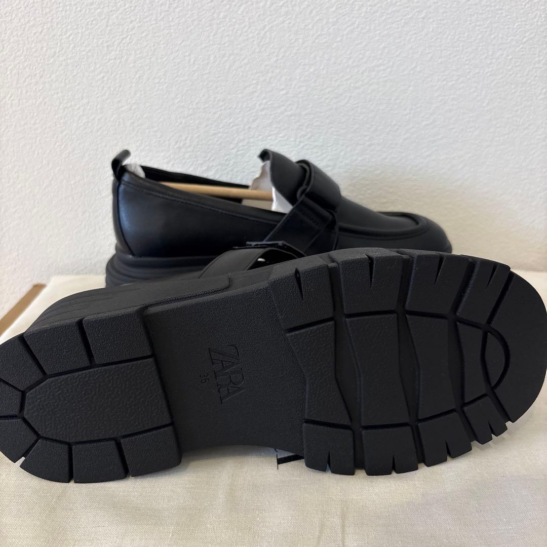 ZARA ザラ プラットフォームローファー 36 23.4cm