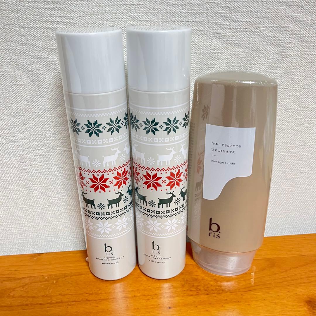 2025冬限定★ ビーリス 炭酸シャンプー　ホワイトムスクの香り トリートメント