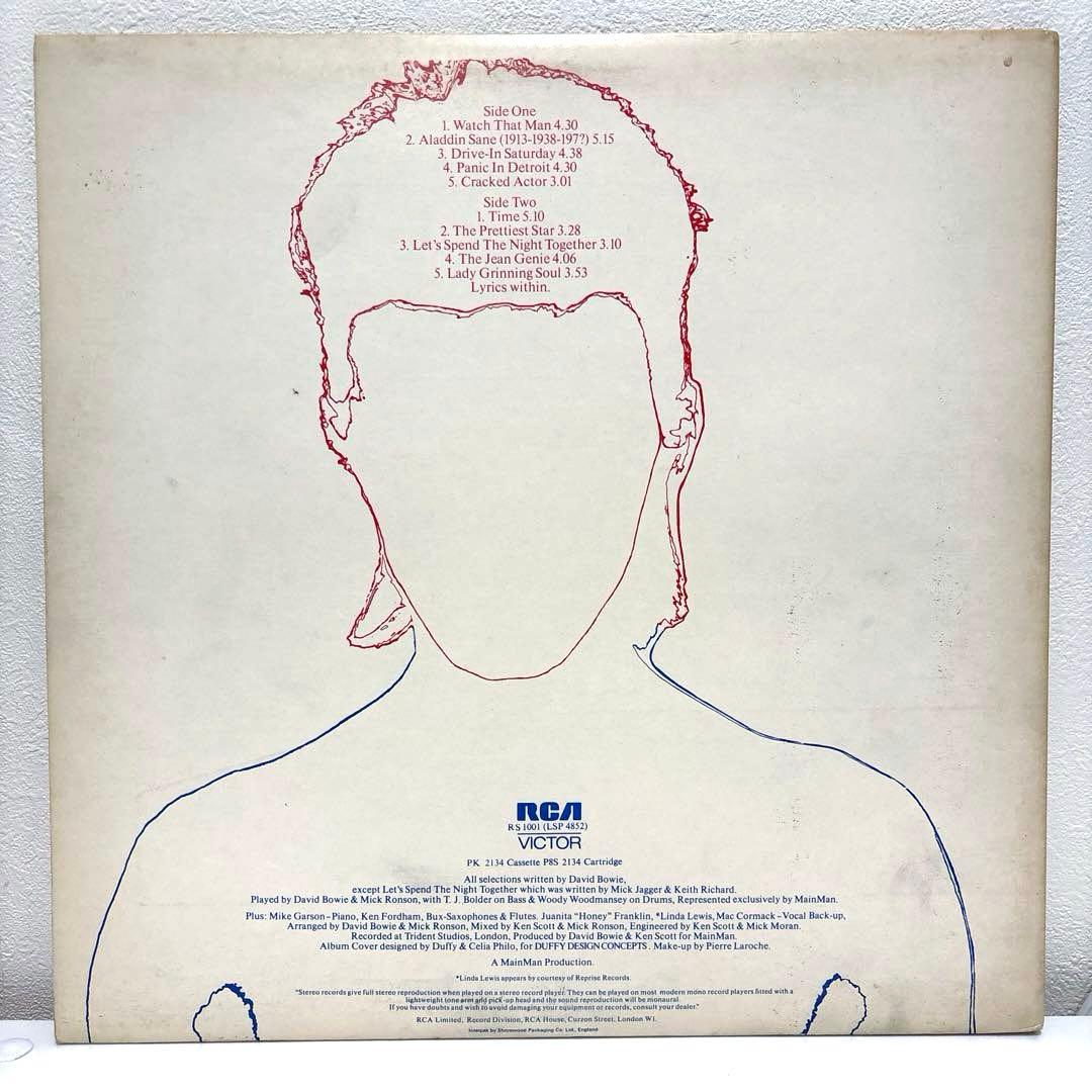 【UKオリジナル】デヴィッドボウイ　アラジン・セイン　初版ラベル　状態良好