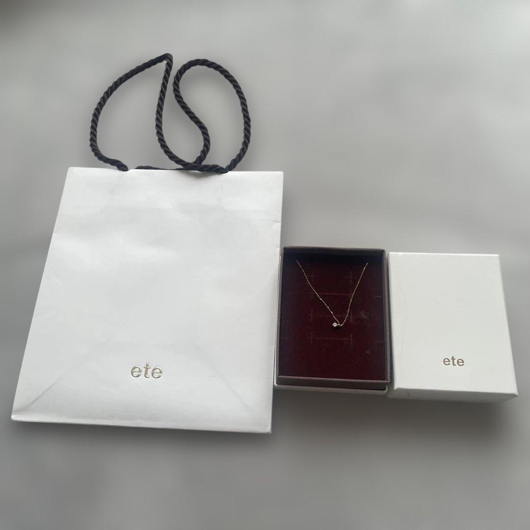 ete シンプル ゴールド ネックレス　45㎝