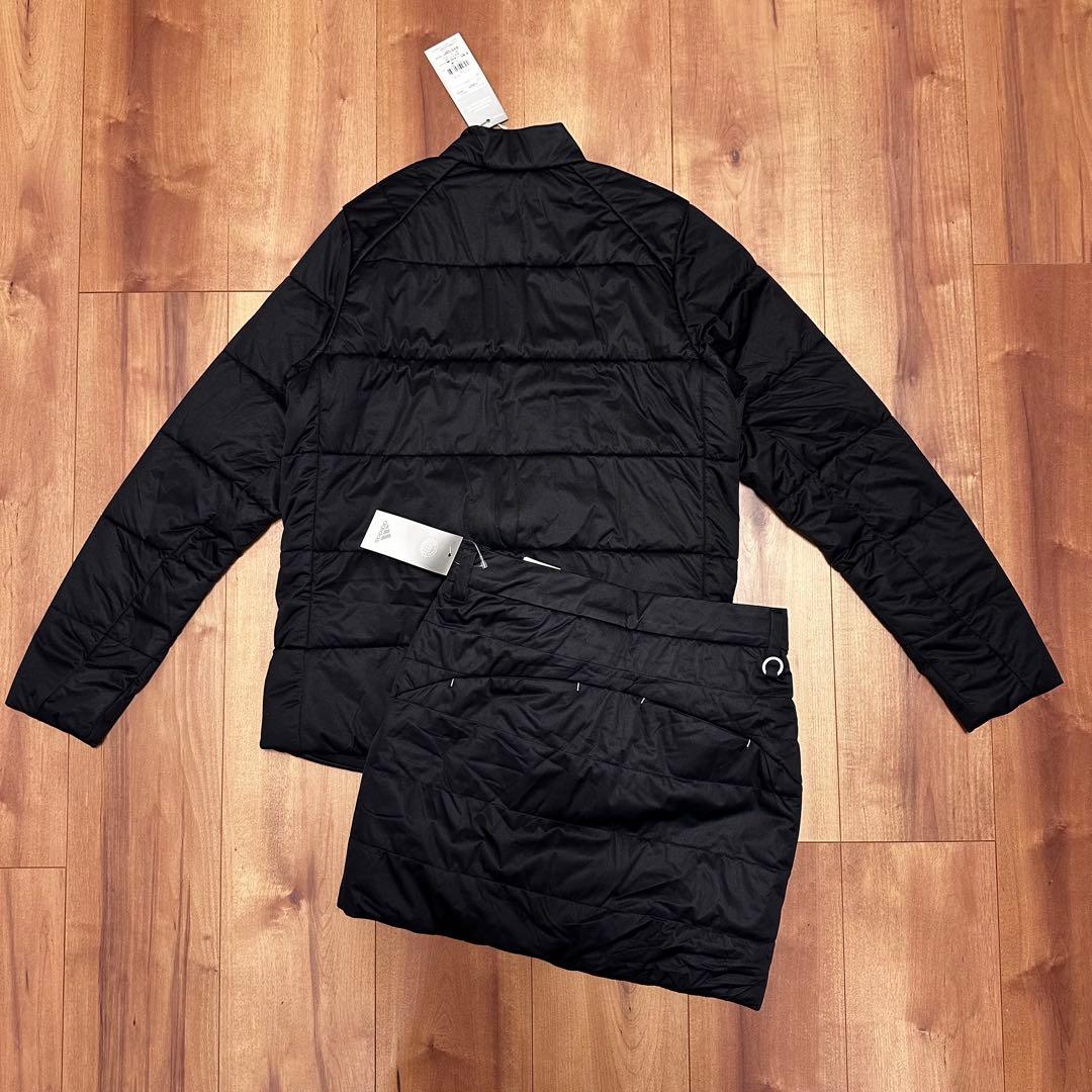 保温 中綿　ジャケット　スカート　セットアップ　秋冬　ブラック　サイズM 新品