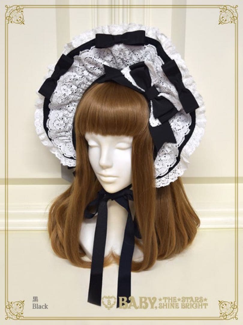 ふわふわクリームプリンセス ボンネット