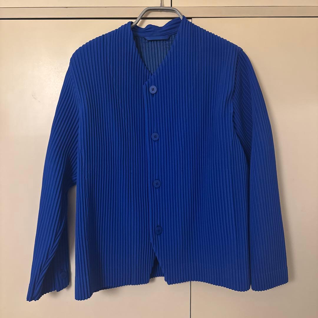 3月20日まで　オムプリッセ イッセイミヤケ ノーカラージャケット　1