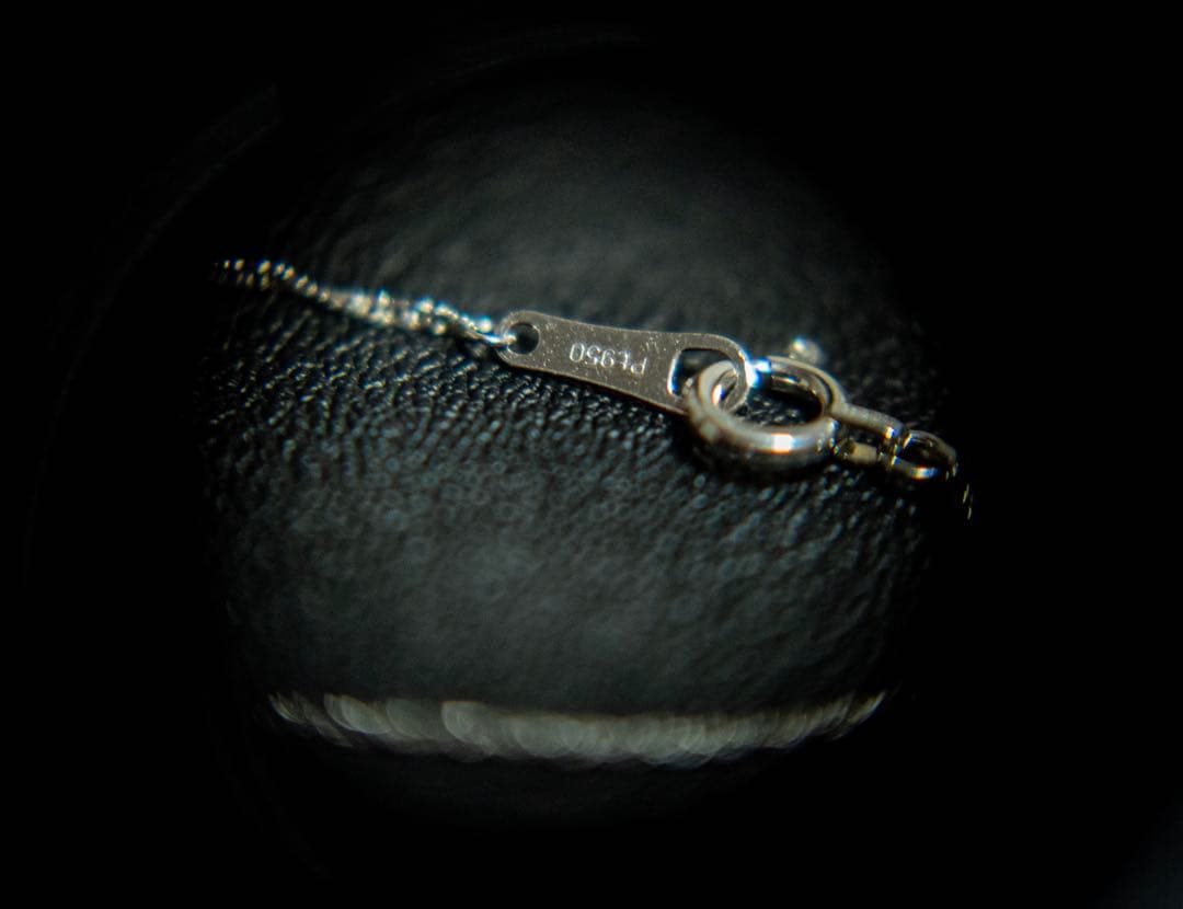 新品未使用 Pt950刻印あり プラチナ スクリューチェーンネックレス 45cm