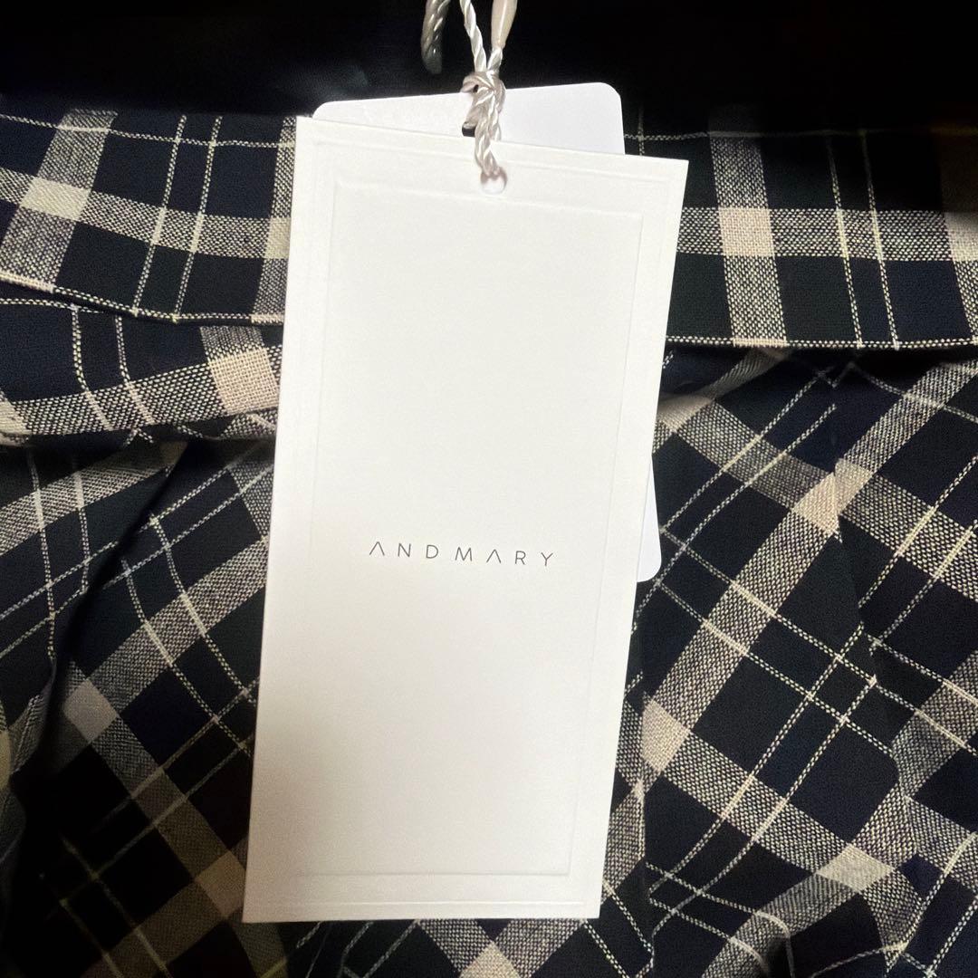 最終値下げandmary Coco check pleats skirt