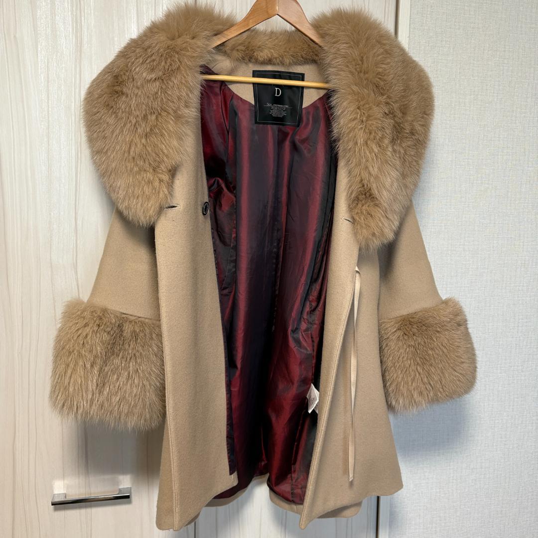 み ゆか(久保由香) Sov. フォックスファー ロングコート 毛皮