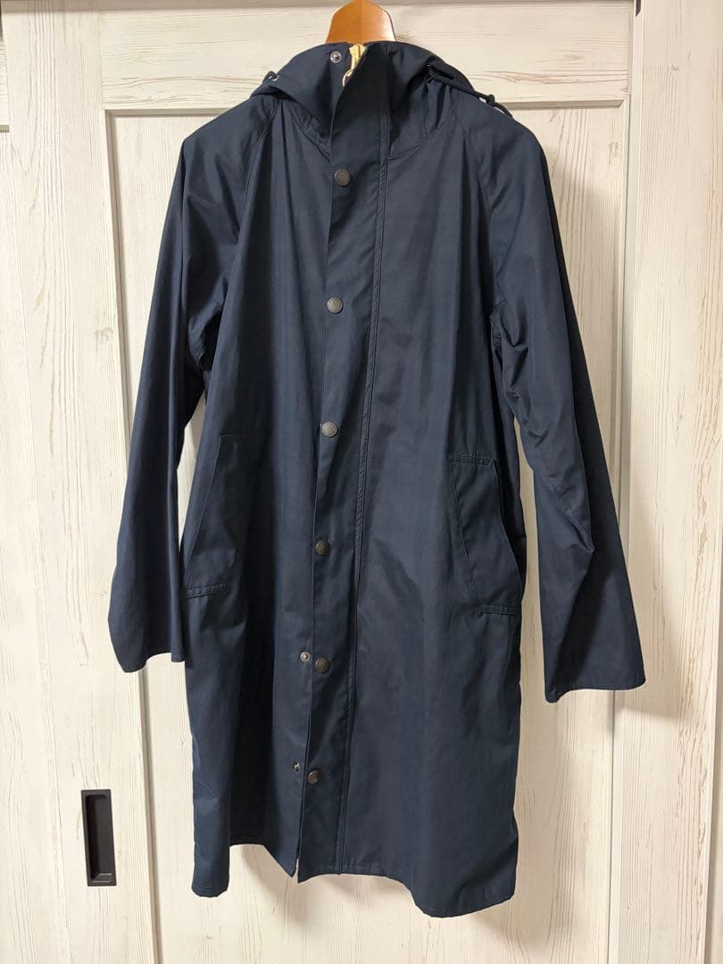バブアーBarbourピーチスキンモッズコート ネイビーS-M34サイズ未使用品