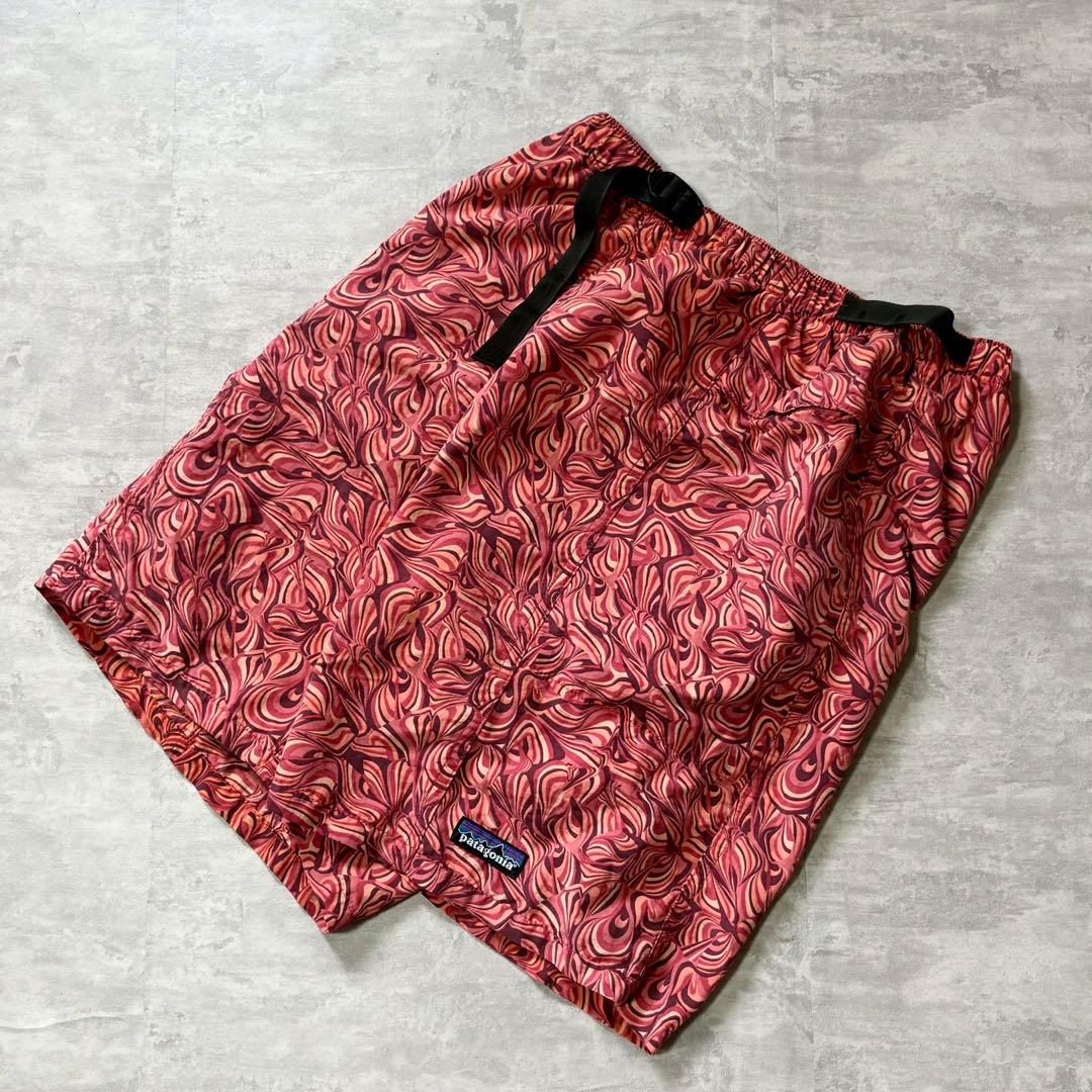 00s patagonia 総柄 ナイロン リバーショーツ バギーズ